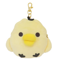 Japan San-X Plush Pass Case Pouch with Reel - Kiiroitori