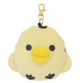 Japan San-X Plush Pass Case Pouch with Reel - Kiiroitori - 1