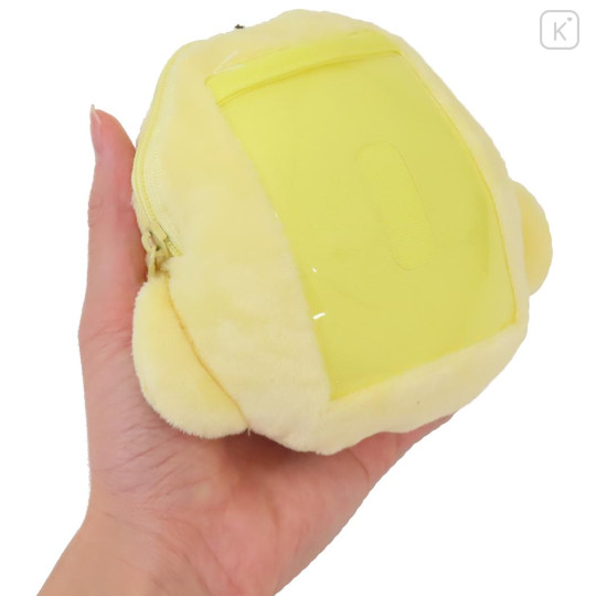 Japan San-X Plush Pass Case Pouch with Reel - Kiiroitori - 2