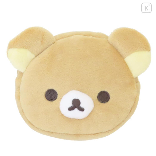 Japan San-X Mini Plush Pouch - Rilakkuma : Face - 1