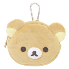 Japan San-X Mini Accessory Pouch with Carabiner - Rilakkuma : Face