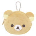 Japan San-X Mini Accessory Pouch with Carabiner - Rilakkuma : Face - 1