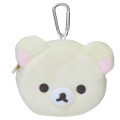 Japan San-X Mini Accessory Pouch with Carabiner - Korilakkuma : Face - 1