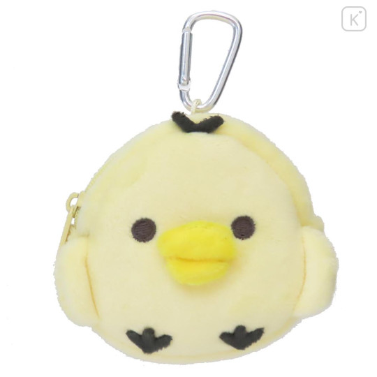 Japan San-X Mini Accessory Pouch with Carabiner - Kiiroitori : Face - 1