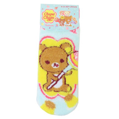 Japan San-X Fluffy Socks - Rilakkuma : Chupa Chups Turquoise