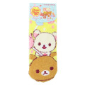 Japan San-X Fluffy Socks - Korilakkuma & Rilakkuma : Chupa Chups Yellow - 1