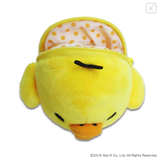 Japan San-X Smapita Plush Pouch Phone Holder - Kiiroitori - 2