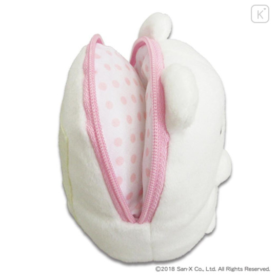 Japan San-X Smapita Plush Pouch Phone Holder - Sumikko Gurashi : Shirokuma - 2