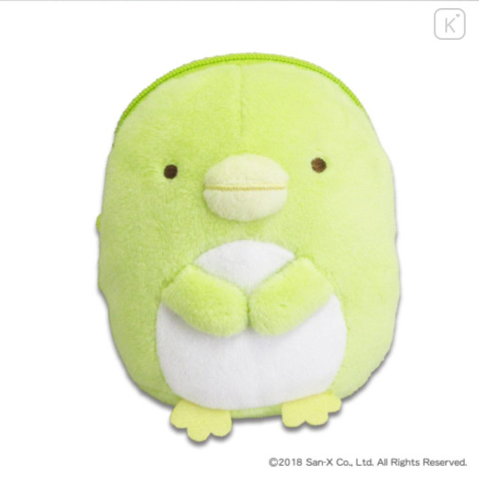 Japan San-X Smapita Plush Pouch Phone Holder - Sumikko Gurashi : Penguin? - 1