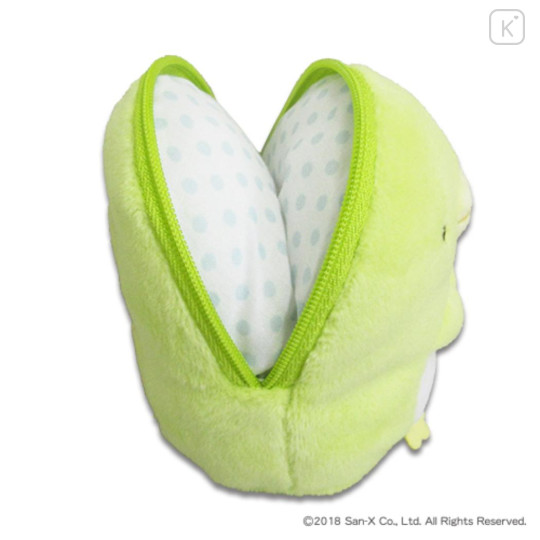Japan San-X Smapita Plush Pouch Phone Holder - Sumikko Gurashi : Penguin? - 2