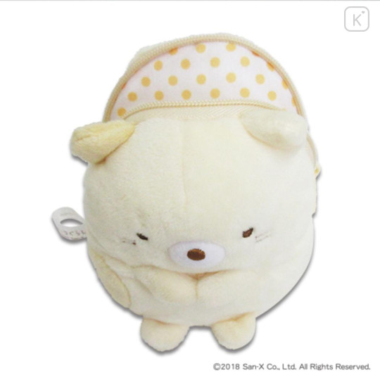 Japan San-X Smapita Plush Pouch Phone Holder - Sumikko Gurashi : Neko - 2