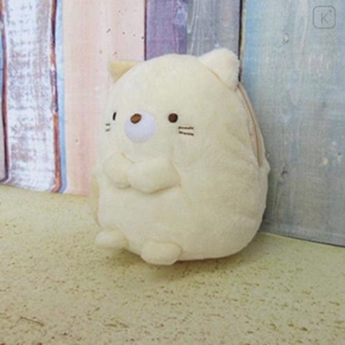 Japan San-X Smapita Plush Pouch Phone Holder - Sumikko Gurashi : Neko - 6