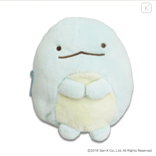 Japan San-X Smapita Plush Pouch Phone Holder - Sumikko Gurashi : Tokage - 1