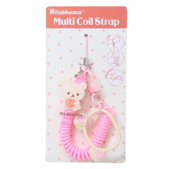 Japan San-X Multi-coil Spring Smartphone Strap Phone Charm - Korilakkuma : Apple