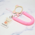 Japan San-X Multi-coil Spring Smartphone Strap Phone Charm - Korilakkuma : Apple - 2