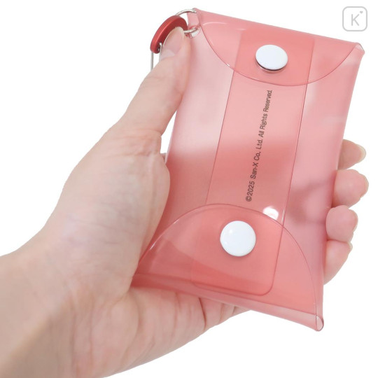 Japan San-X Clear Multi Case (S) - Rilakkuma : Pink - 2
