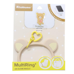 Japan San-X Multi Ring Plus with Silicone Bracelet - Rilakkuma : Apple