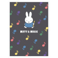 Japan Miffy Postcard - Miffy : Miffy & Music Black - 1