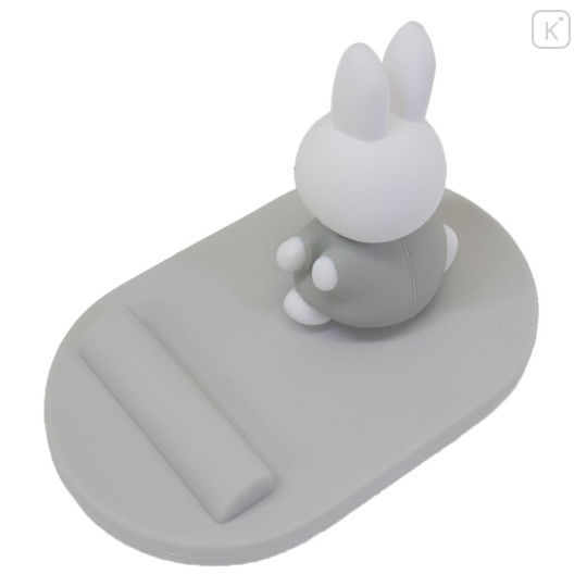 Japan Miffy Mascot Smartphone Stand - Miffy : Grey - 2