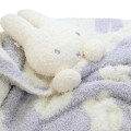 Japan Miffy Fluffy Lap Blanket with Mascot - Miffy : Light Grey - 2