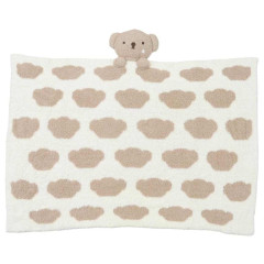 Japan Miffy Fluffy Lap Blanket with Mascot - Boris : Light Brown