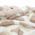 Japan Miffy Fluffy Lap Blanket with Mascot - Boris : Light Brown - 2