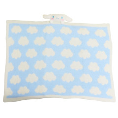 Japan Sanrio Fluffy Lap Blanket with Mascot - Cinnamoroll : Light Blue