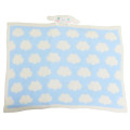 Japan Sanrio Fluffy Lap Blanket with Mascot - Cinnamoroll : Light Blue - 1