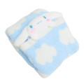 Japan Sanrio Fluffy Lap Blanket with Mascot - Cinnamoroll : Light Blue - 3