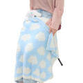 Japan Sanrio Fluffy Lap Blanket with Mascot - Cinnamoroll : Light Blue - 4