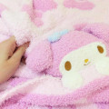 Japan Sanrio Fluffy Lap Blanket with Mascot - My Melody : Light Pink - 2