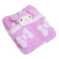 Japan Sanrio Fluffy Lap Blanket with Mascot - My Melody : Light Pink - 3