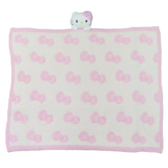 Japan Sanrio Fluffy Lap Blanket with Mascot - Hello Kitty : Light Pink