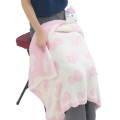 Japan Sanrio Fluffy Lap Blanket with Mascot - Hello Kitty : Light Pink - 3
