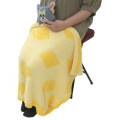 Japan Tom and Jerry Fluffy Lap Blanket with Mascot - Tom Yellow - 4