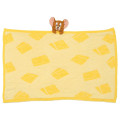 Japan Tom and Jerry Fluffy Lap Blanket with Mascot - Jerry Yellow - 1