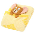 Japan Tom and Jerry Fluffy Lap Blanket with Mascot - Jerry Yellow - 3
