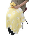 Japan Disney Fluffy Lap Blanket with Mascot - Winnie the Pooh : Light Yellow - 4