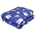 Japan Miffy Lap Blanket with Mascot Pouch - Miffy : Fruits Navy - 3