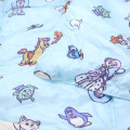 Japan Disney Lap Blanket with Mascot Pouch - Toy Story : Light Blue - 2