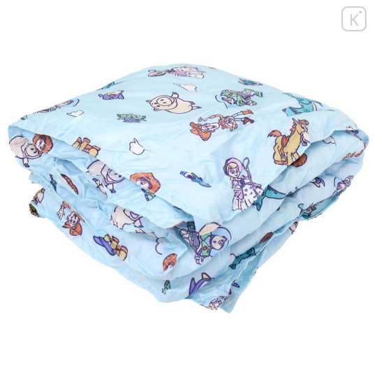 Japan Disney Lap Blanket with Mascot Pouch - Toy Story : Light Blue - 3