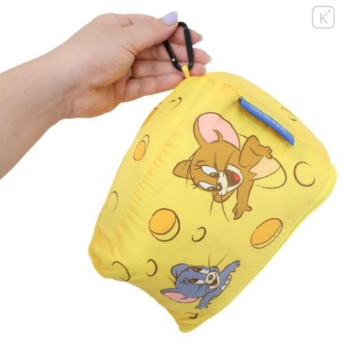 Japan Tom and Jerry Lap Blanket with Mascot Pouch - Cheese Light Yellow - 4
