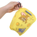 Japan Tom and Jerry Lap Blanket with Mascot Pouch - Cheese Light Yellow - 4