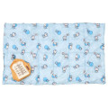 Japan Doraemon Lap Blanket with Mascot Pouch - Memorization Bread Light Blue - 1