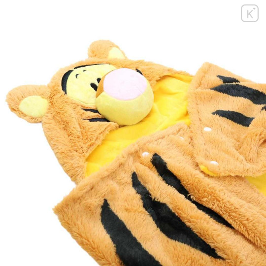 Japan Disney Fluffy Hooded Blanket - Tigger - 3