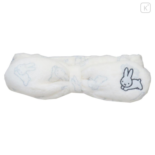 Japan Miffy Hair Band with Ribbon - Miffy : Beige Jumping - 1