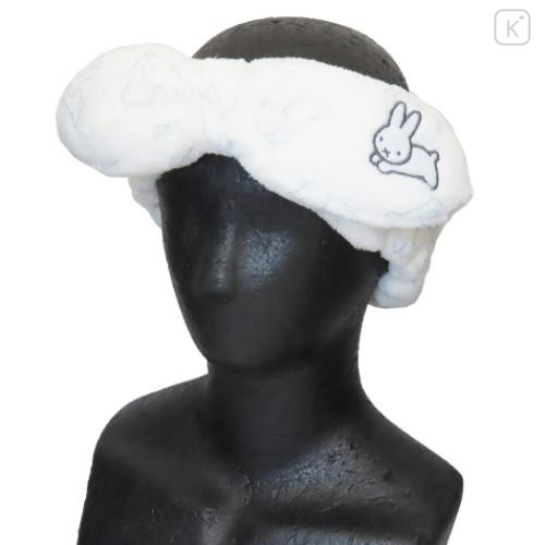 Japan Miffy Spa Headband with Ribbon - Miffy : Beige Jumping - 4