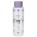 Japan Sanrio Water Bottle 350ml - Kuromi : Flower Purple - 1