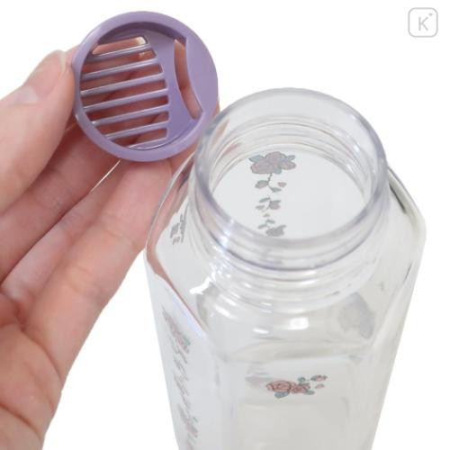 Japan Sanrio Water Bottle 350ml - Kuromi : Flower Purple - 4