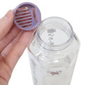Japan Sanrio Water Bottle 350ml - Kuromi : Flower Purple - 4
